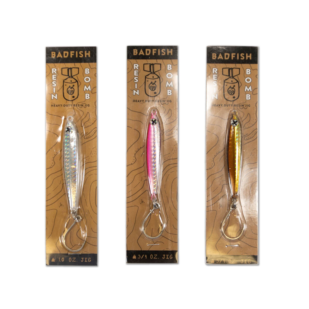 art resin for fishing lures Resin Bomb Jig – Badfish